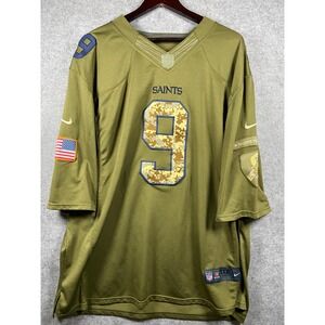 Nike New Orleans Saints Drew Brees Salute to Service Jersey Mens XXXL OliveGreen